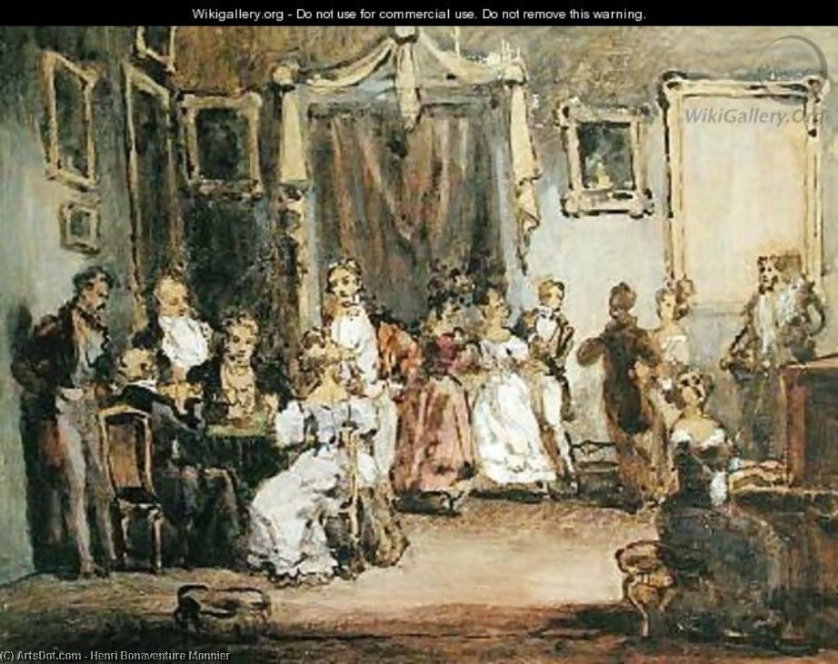 An Evening At The House Of Madame X — Henri Bonaventure Monnier