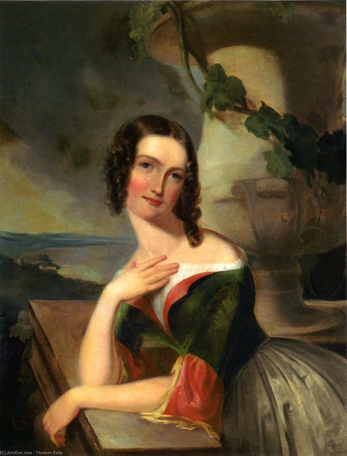 Portait Of Elizabeth Warton Mrs William J Mccluney — Thomas Sully