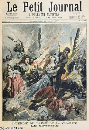 Fire At The Bazar De La Charite — Oswaldo Tofani