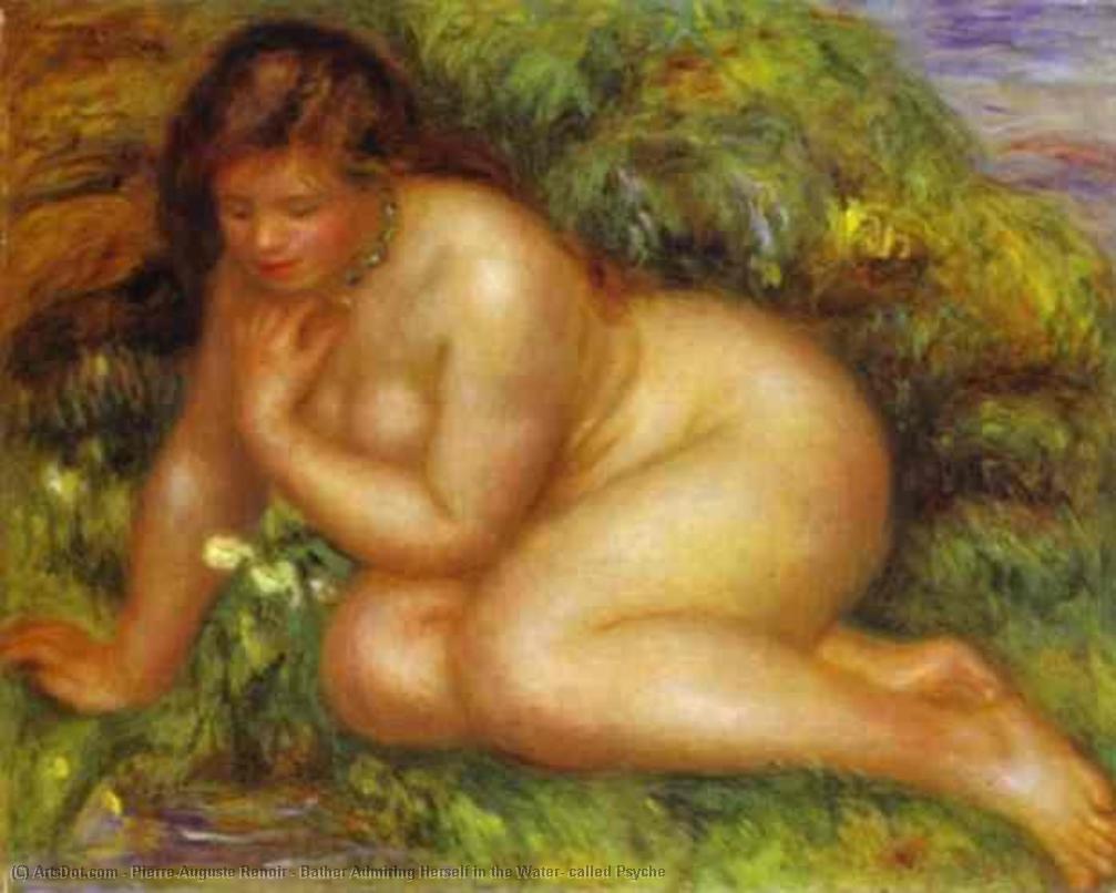 Bather Admiring Herself In The Water, Called Psyche — Pierre-auguste Renoir