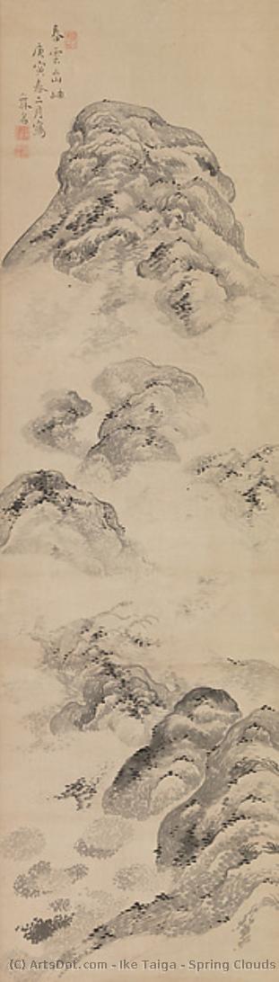 Spring Clouds Arising From The Gorge — Ike Taiga