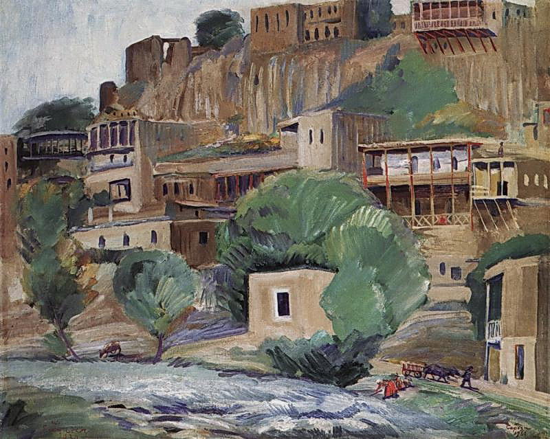 Banks Of The River Zangu Near Yerevan — Martiros Sarian