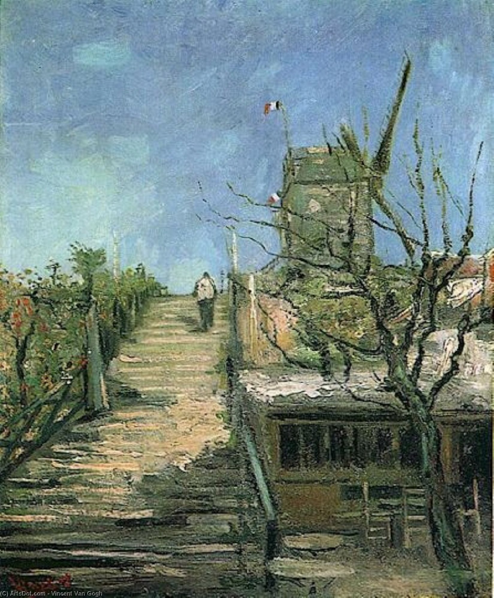 Molino De Viento En Montmartre — Vincent Willem Van Gogh