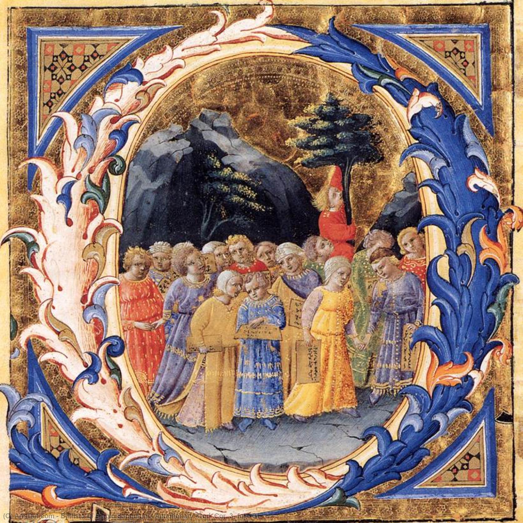 Antiphonary (cod. Cor. 3, Folio 31) — Battista Di Biagio Sanguigni