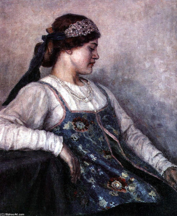 Portrait Of Natalia F. Matveeva — Vasily Ivanovich Surikov