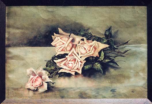 (roses), (painting) — Mary E Powell