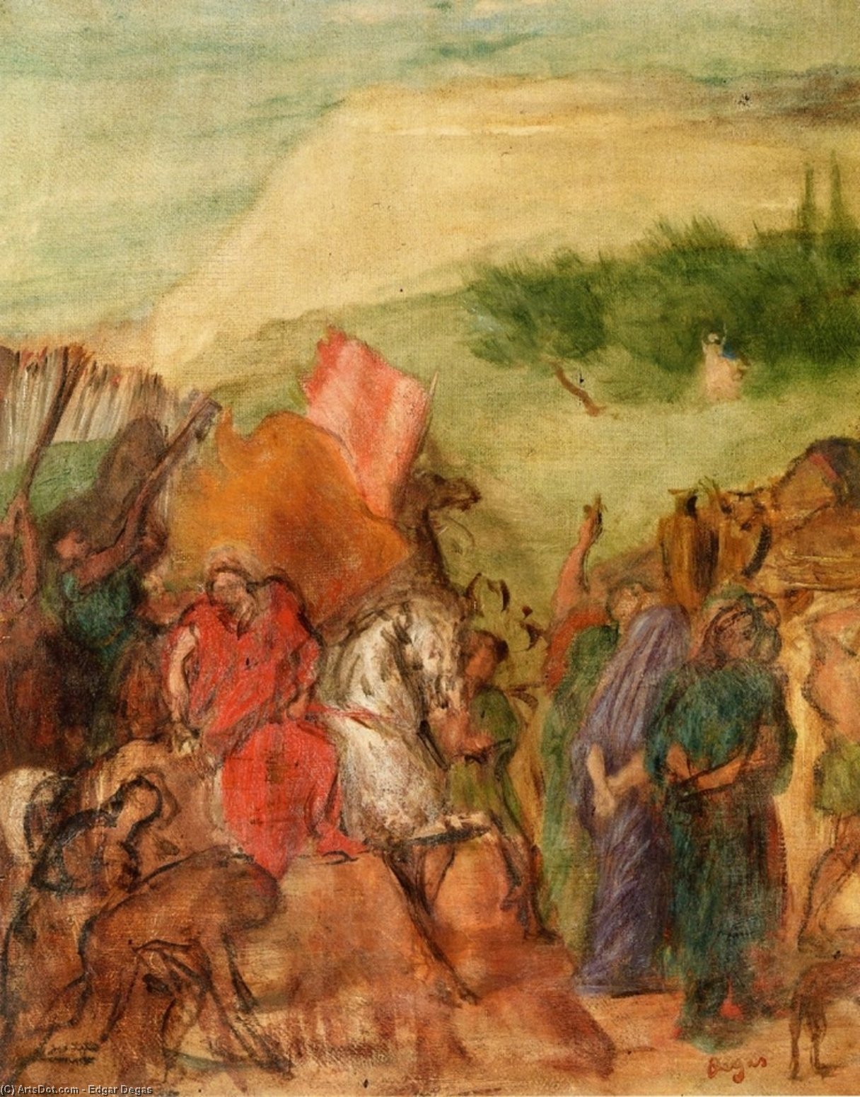 The Daughter Of Jephtha (study) — Hilaire-germain-edgar Degas