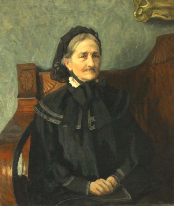 Portrait Of Elizabeth Pushkina — Boris Mikhailovich Kustodiev