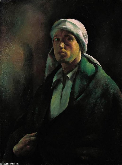 Self Portrait With Turban — Károly Patko