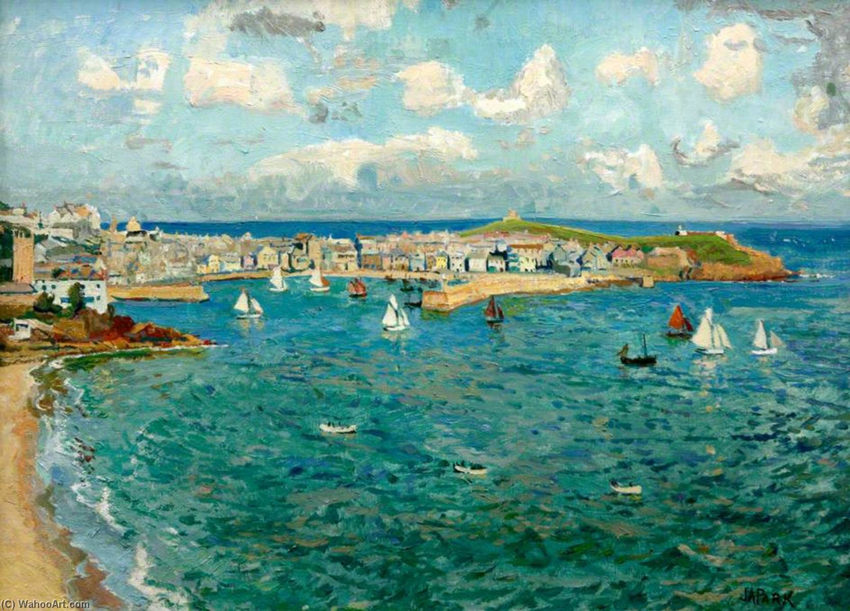 St Ives Harbour (to Commemorate The Visit Of Hms 'howe' To St Ives, July 1947) — John Anthony Park