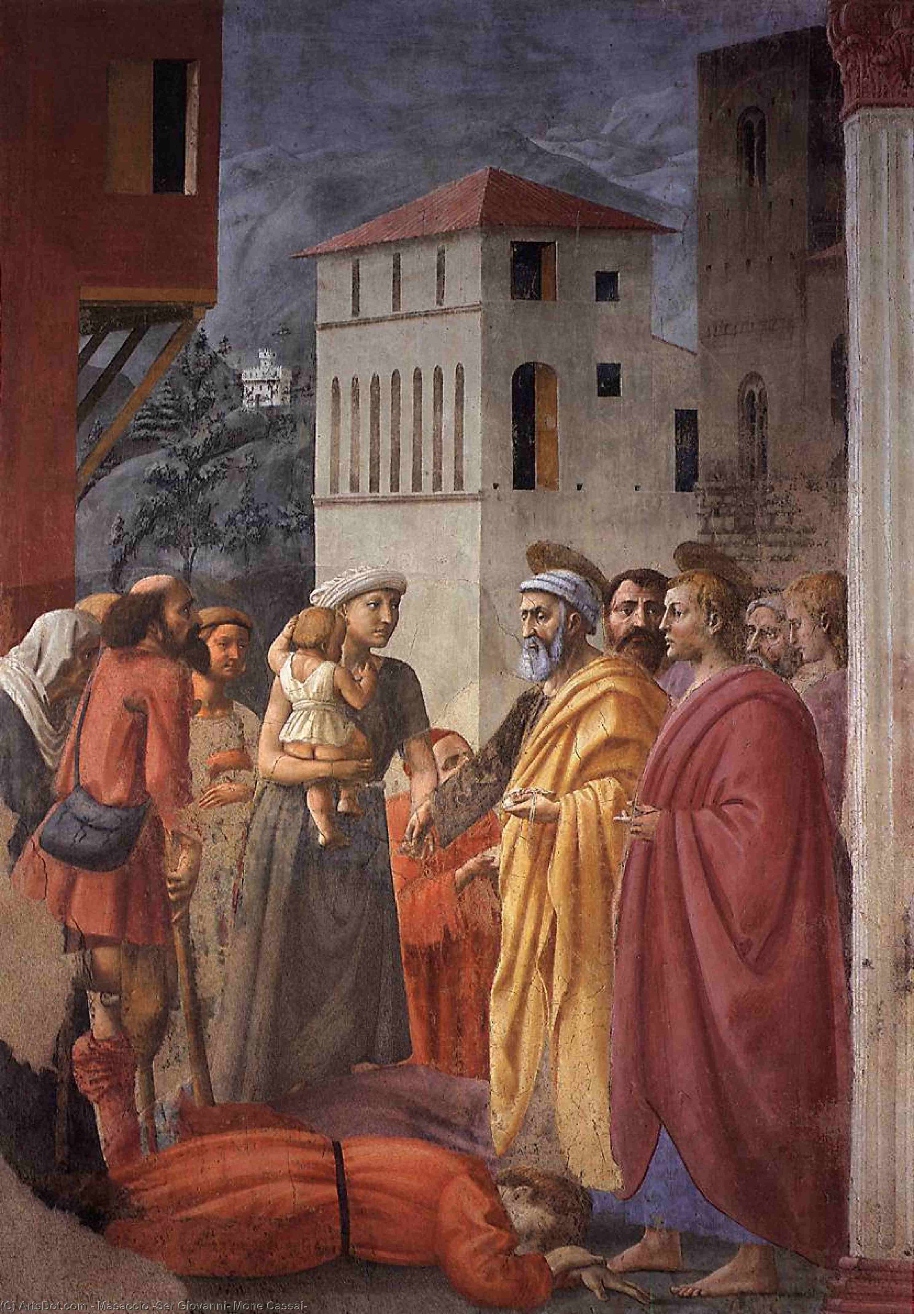 The Distribution Of Alms And The Death Of Ananias — Masaccio