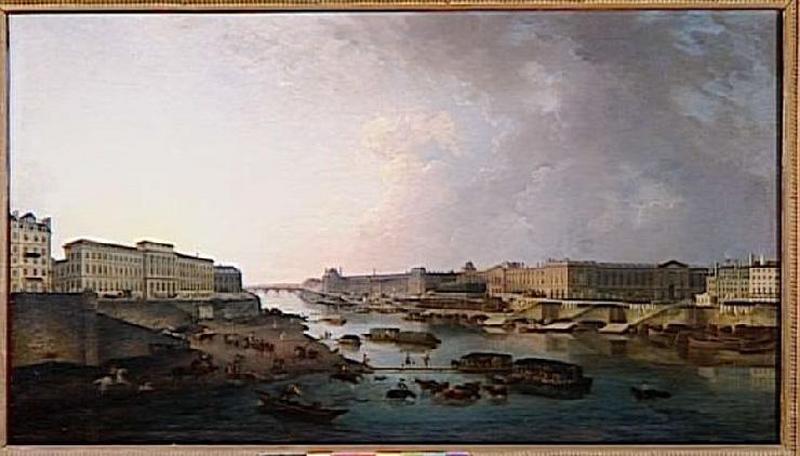 Vue De Paris, Prise Du Pont Neuf.1783 — Pierre Antoine De Machy