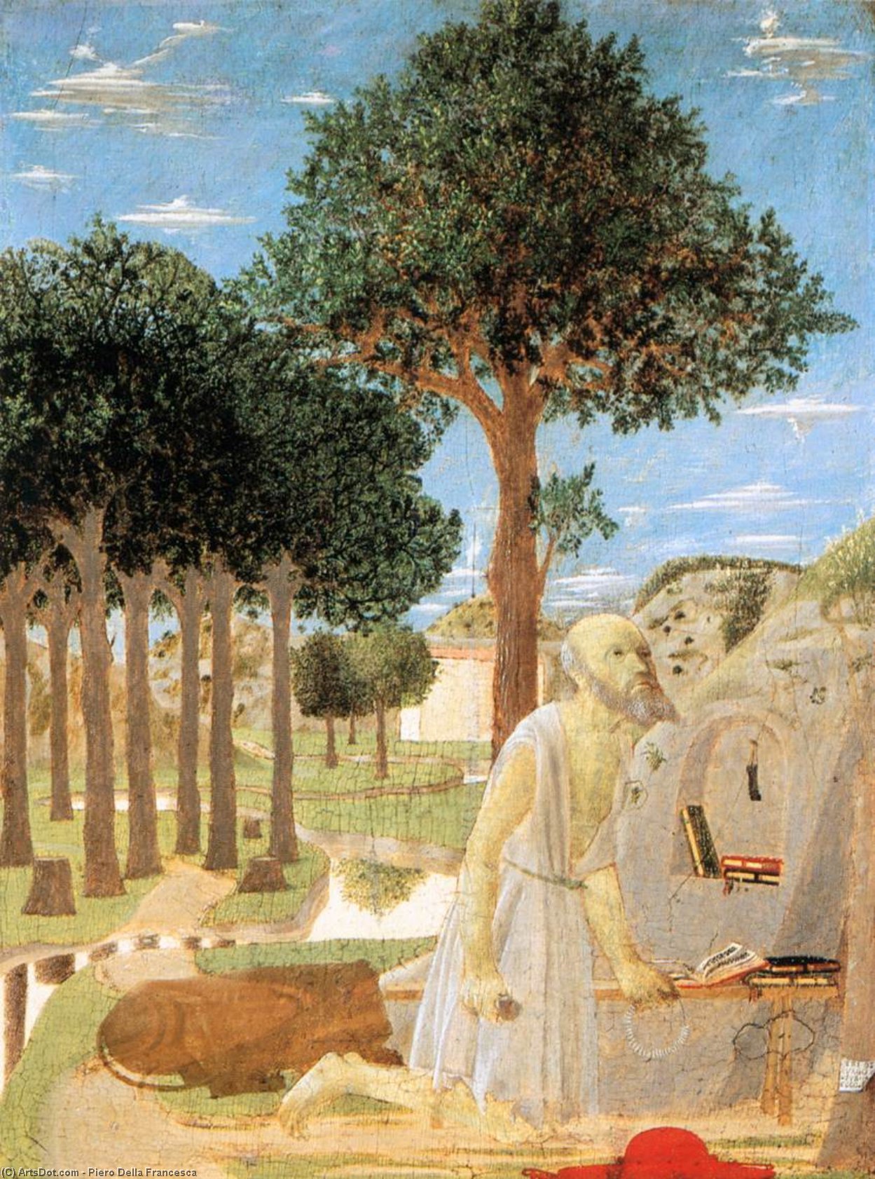 The Penance Of St Jerome — Piero Della Francesca