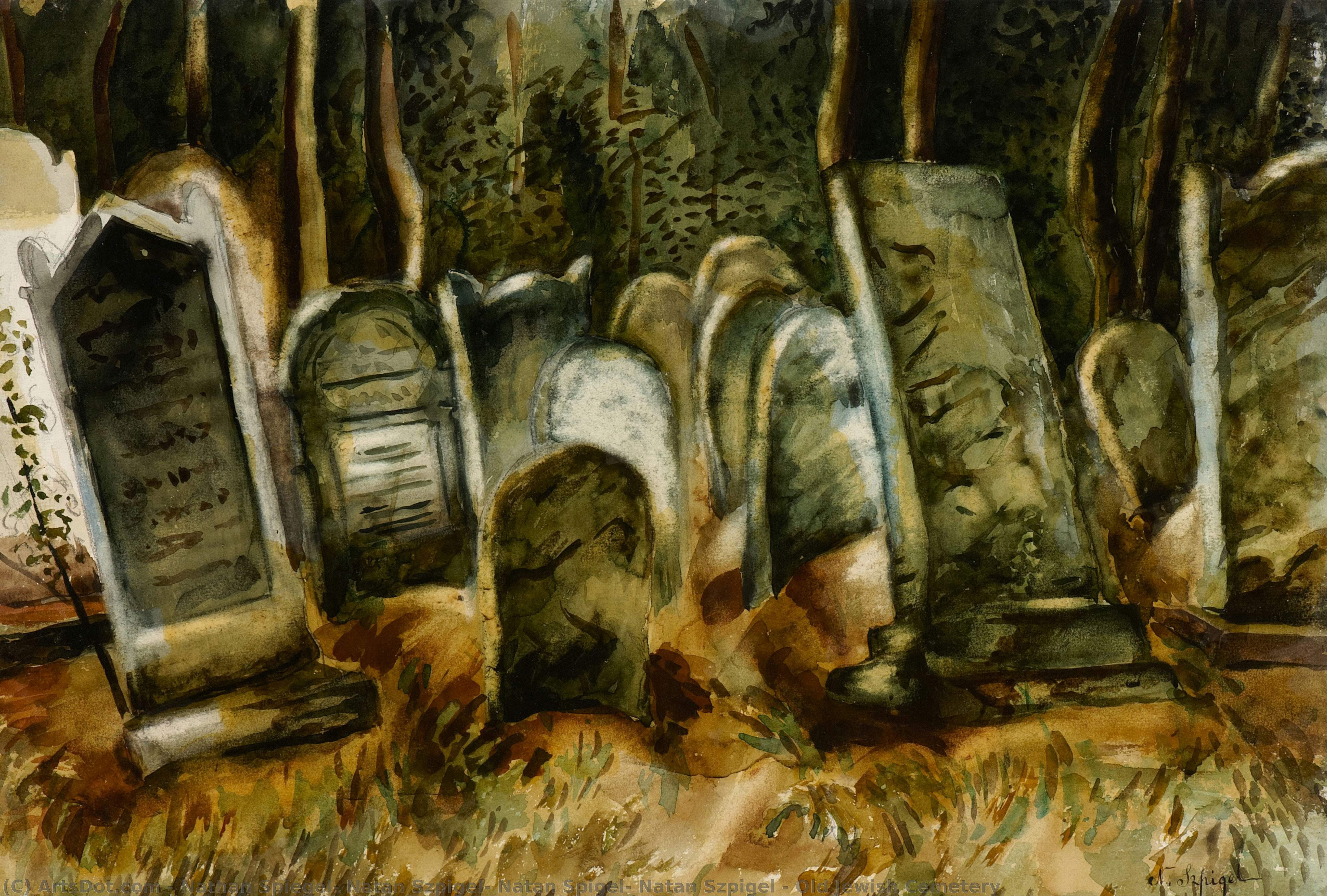 Old Jewish Cemetery — Nathan Spiegel, Natan Szpigel, Natan Spigel, Natan Szpigel
