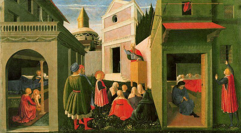 El Nacimiento De San Nicolás, Su Vocación Y La Distribución De Limosna — Фра Анђело