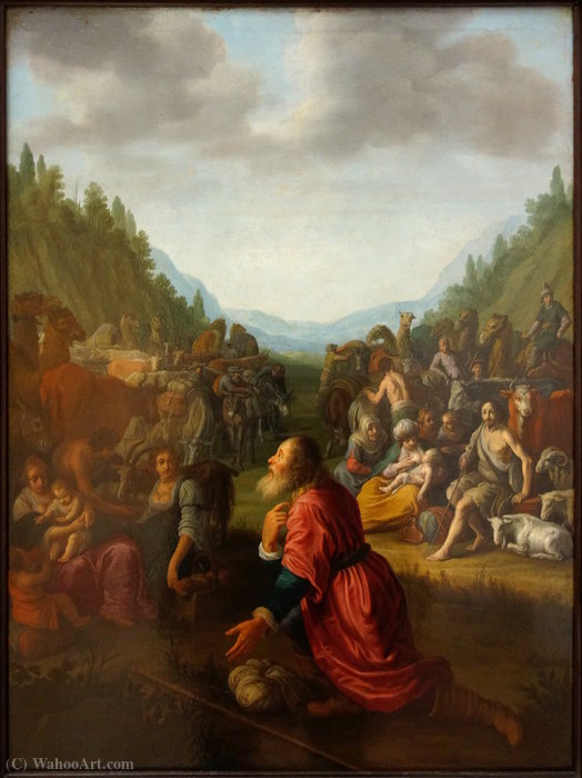 Jacob Praying At The Palais Des Beaux-arts In Lille. — Adriaen Van Nieulandt The Younger