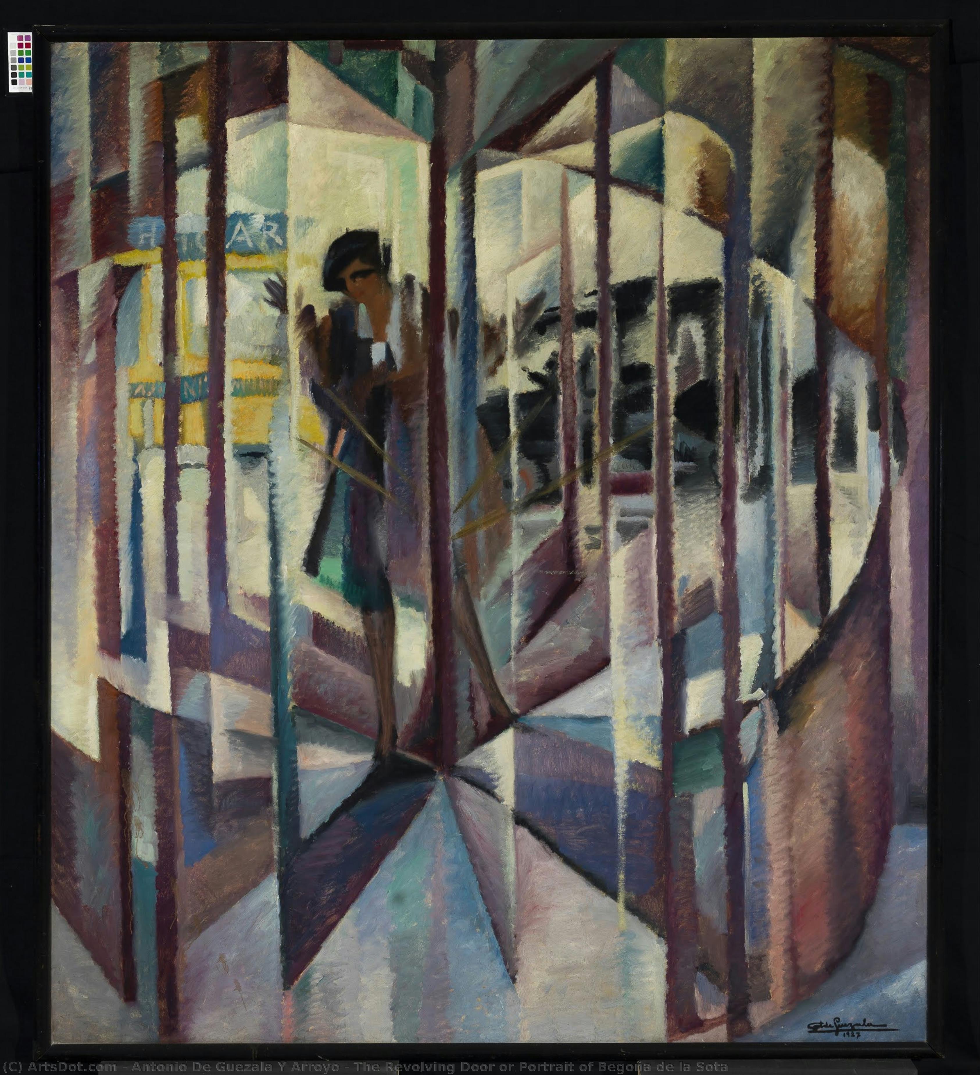 The Revolving Door Or Portrait Of Begoña De La Sota — Antonio De Guezala Y Arroyo