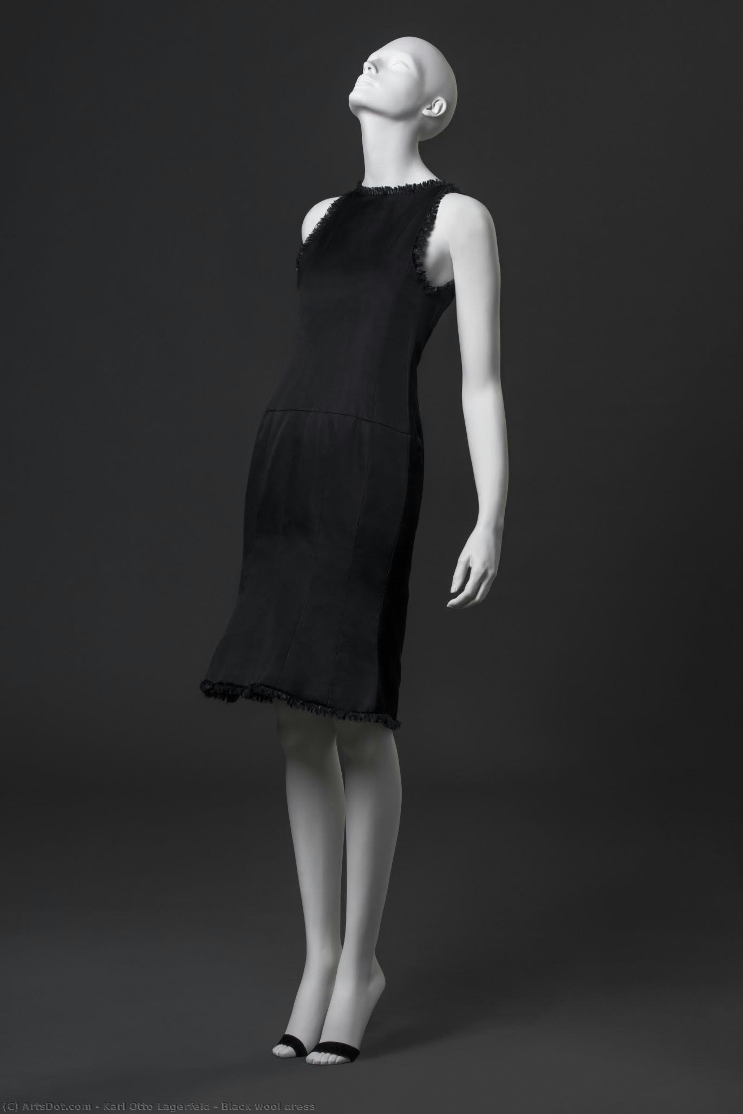 Black Wool Dress — Karl Otom Lagerfeld