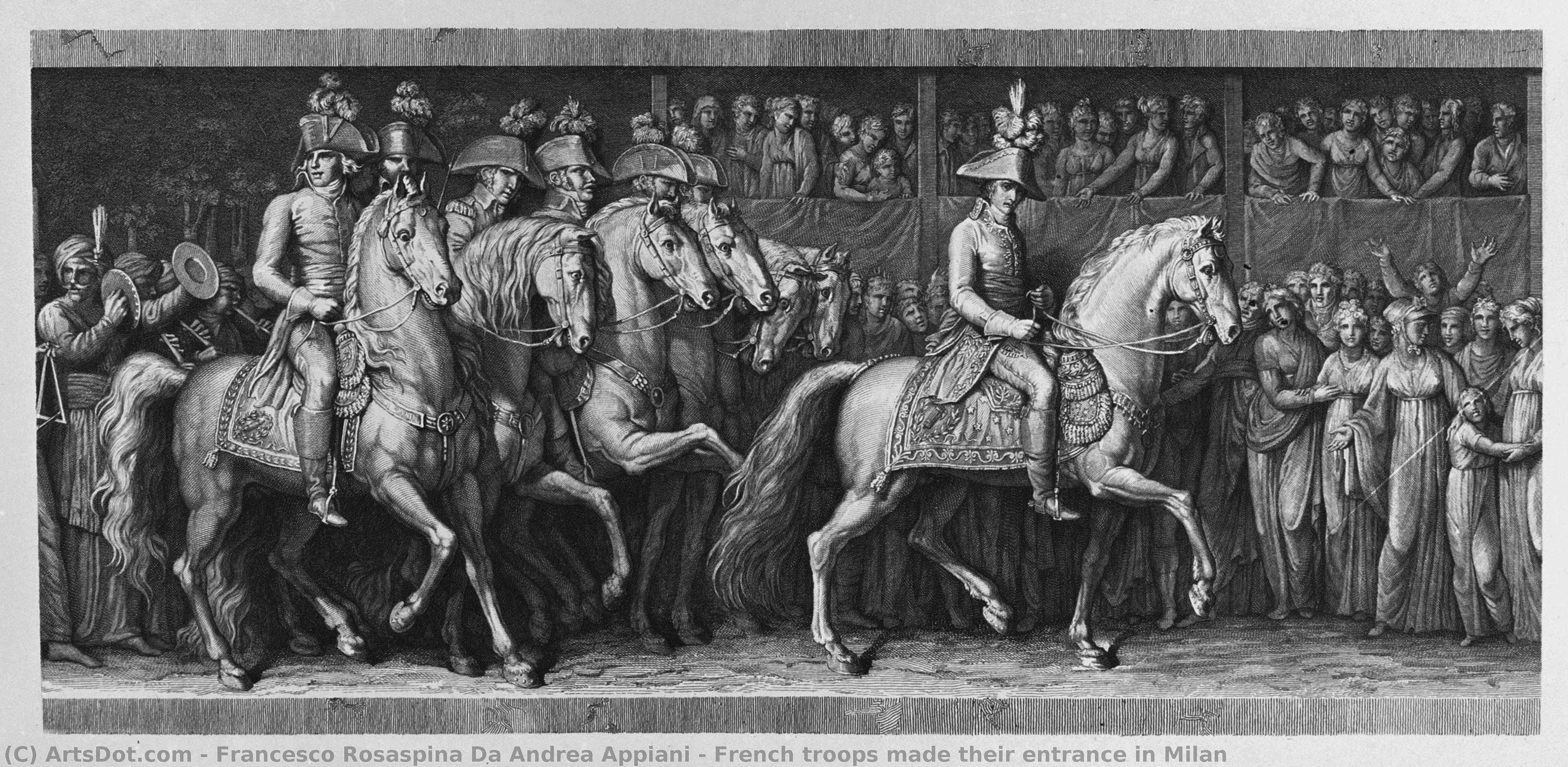 French Troops Made Their Entrance In Milan — Francesco Rosaspina Da Andrea Appiani