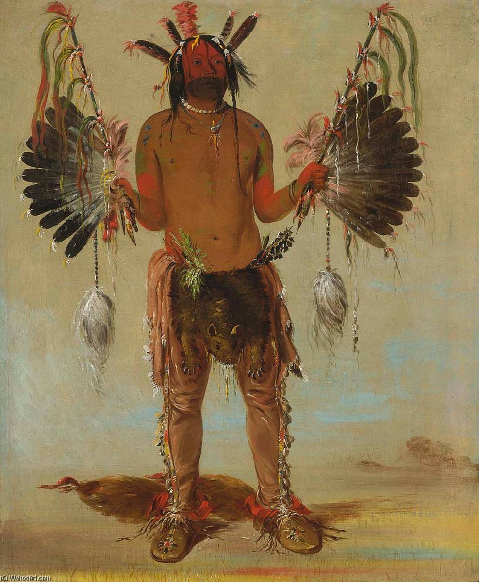 Mah Tó He Ha, Old Bear, A Medicine Man — George Catlin