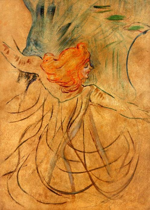 In Der Musikhalle Loie Fuller — Comte Henri Marie Raymond De Toulouse-lautrec-monfa