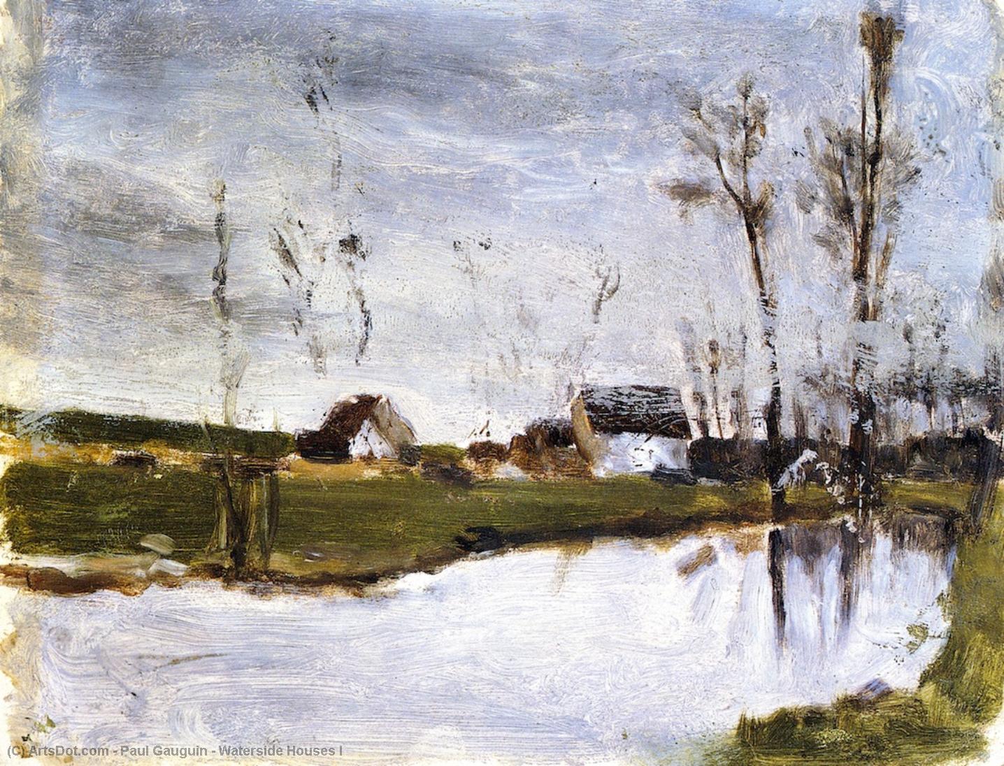 Waterside Houses I — Eugène Henri Paul Gauguin