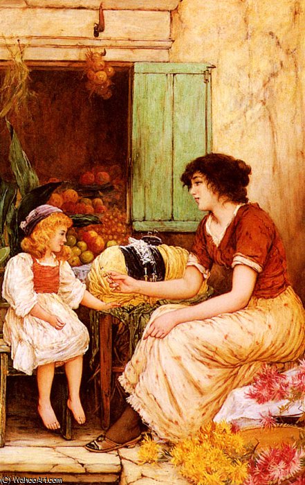 A Young Lacemaker — Oliver Rhys