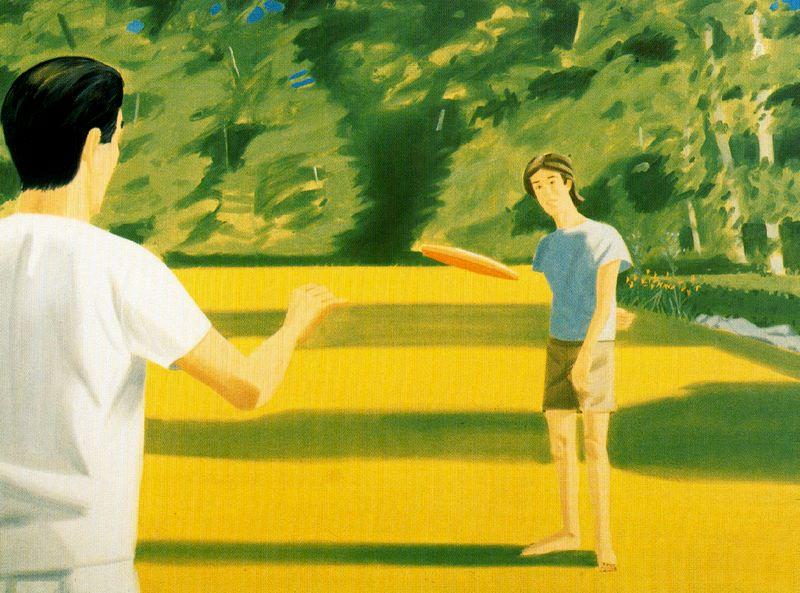 Vincent Katz (with Frisbee) — アレックス・カッツ