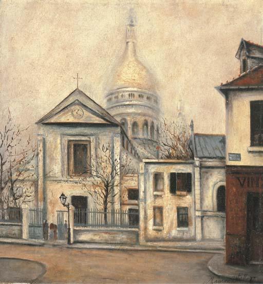 The St. Peter's Church And The Sacré-coeur — Maurice Utrillo