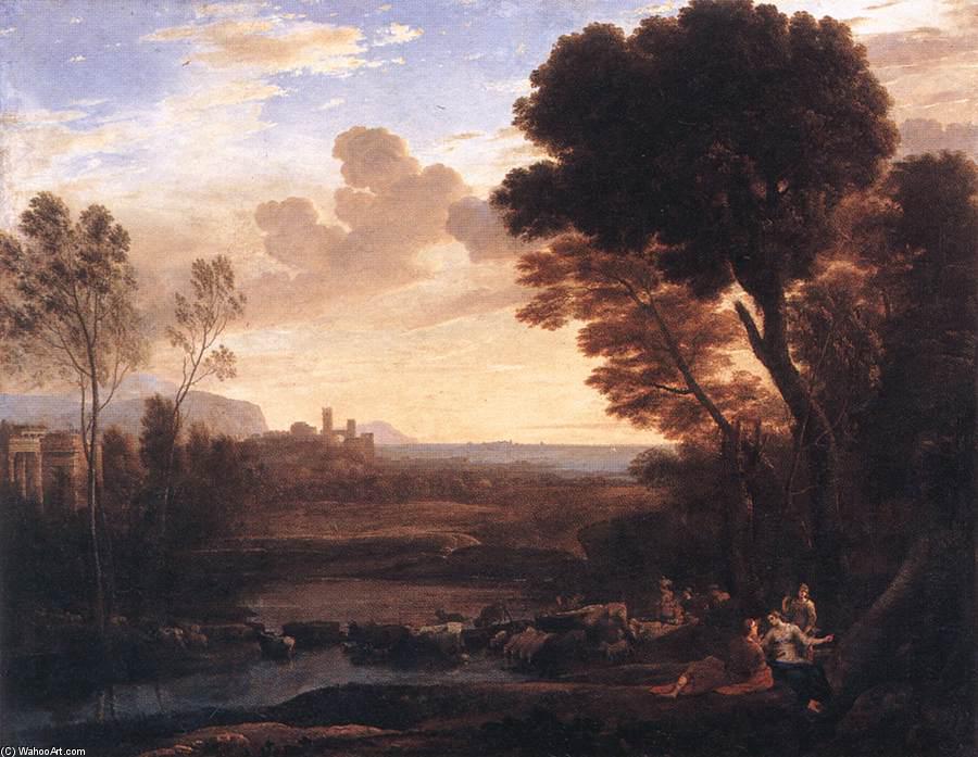 Landschaft Mit Paris Und Oenone — Claude Lorrain (claude Gellée)