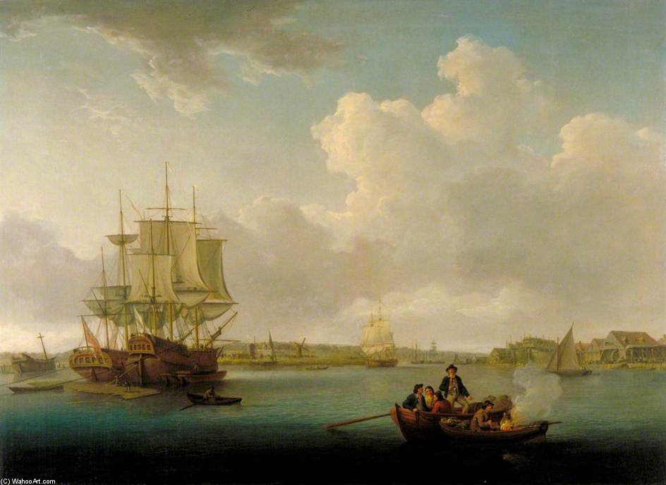 View On The Thames At Greenwich — William Anderson