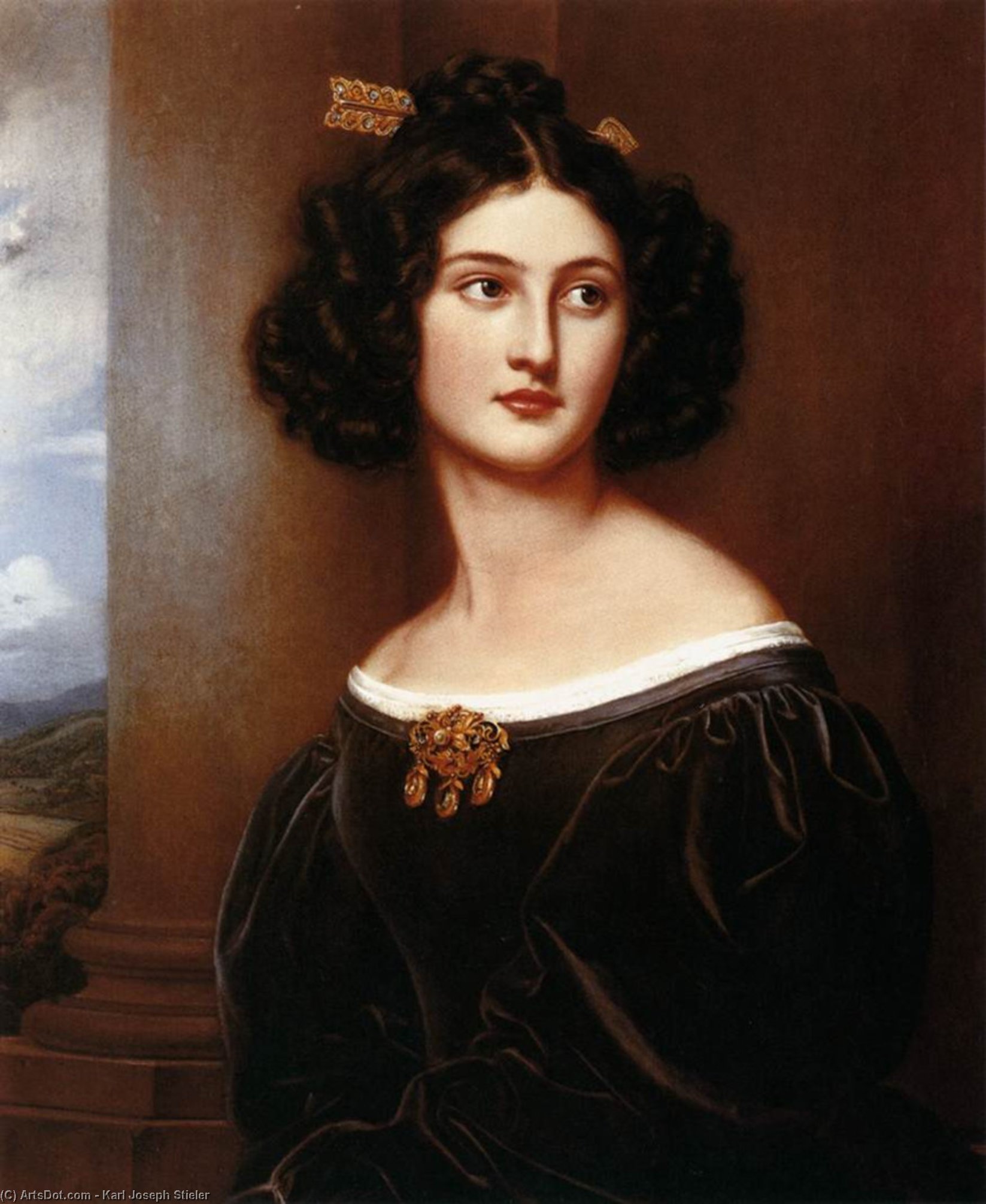 Nanette Heine, Née Kaula — Karl Joseph Stieler