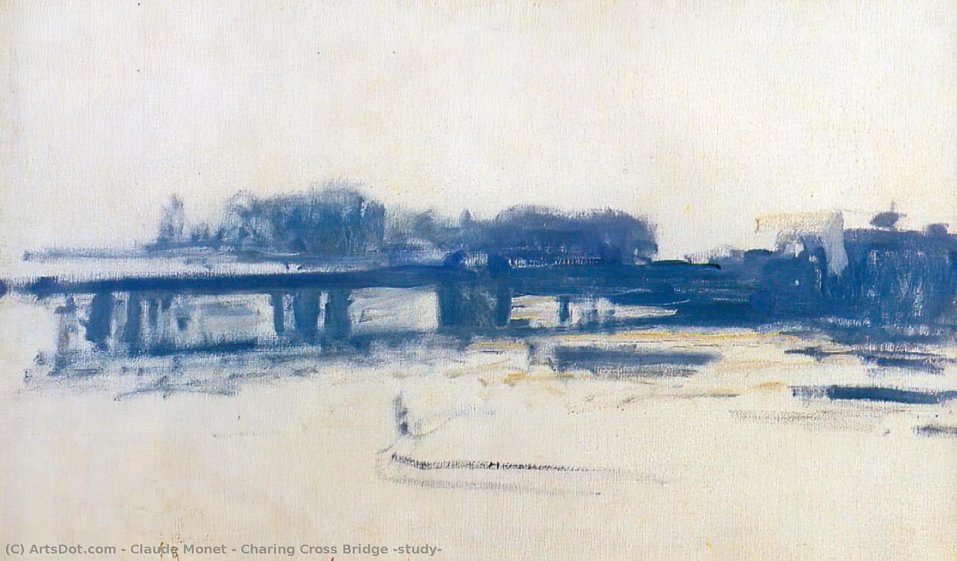 Charing Cross Bridge (study) — クロード・モネ