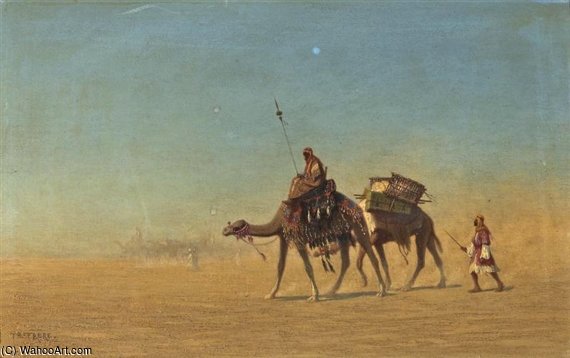Une Caravane — Charles Théodore Frère Dit Frère Bey