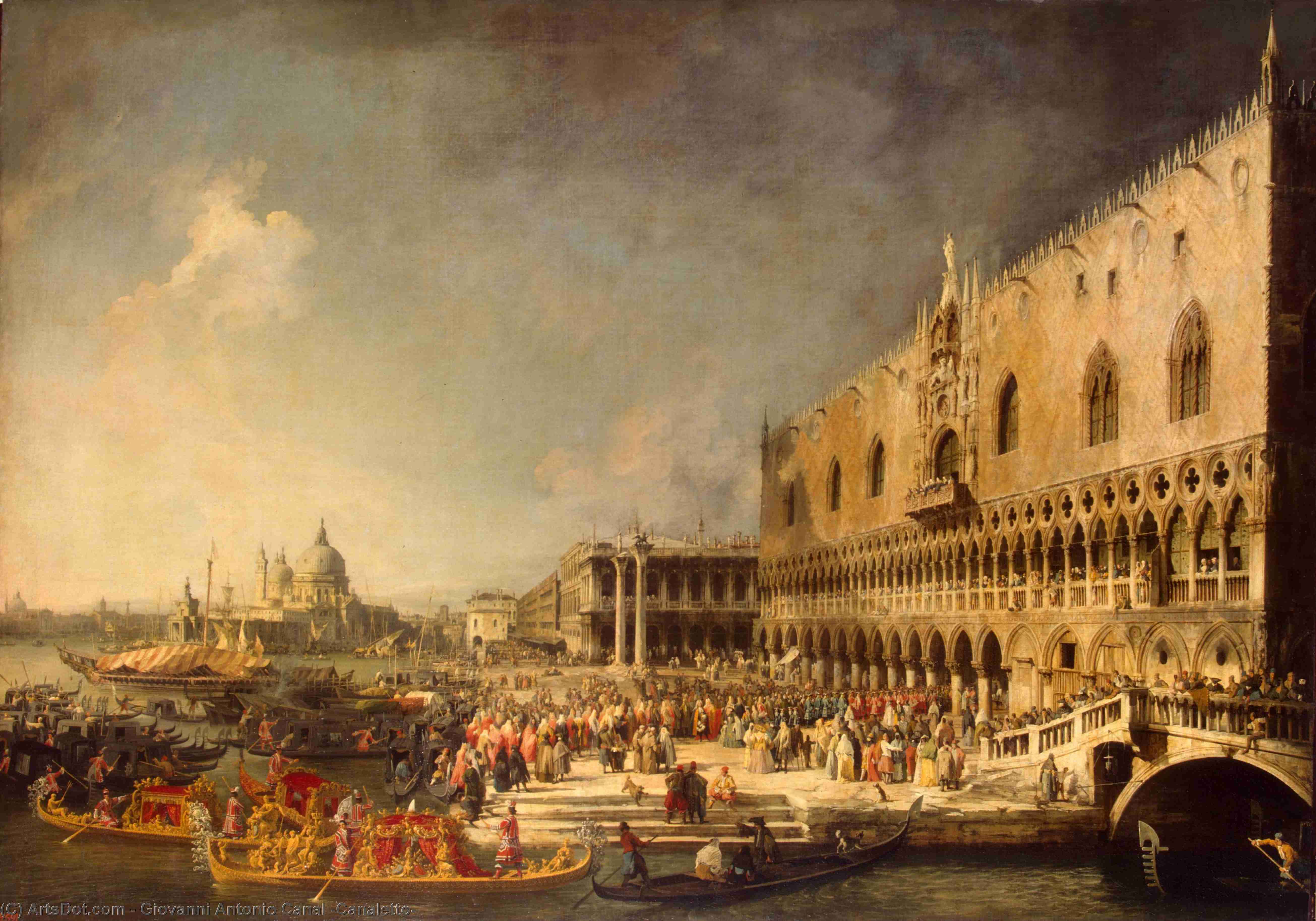 La Recepción Del Embajador Francés En Venecia — Giovanni Antonio Canal