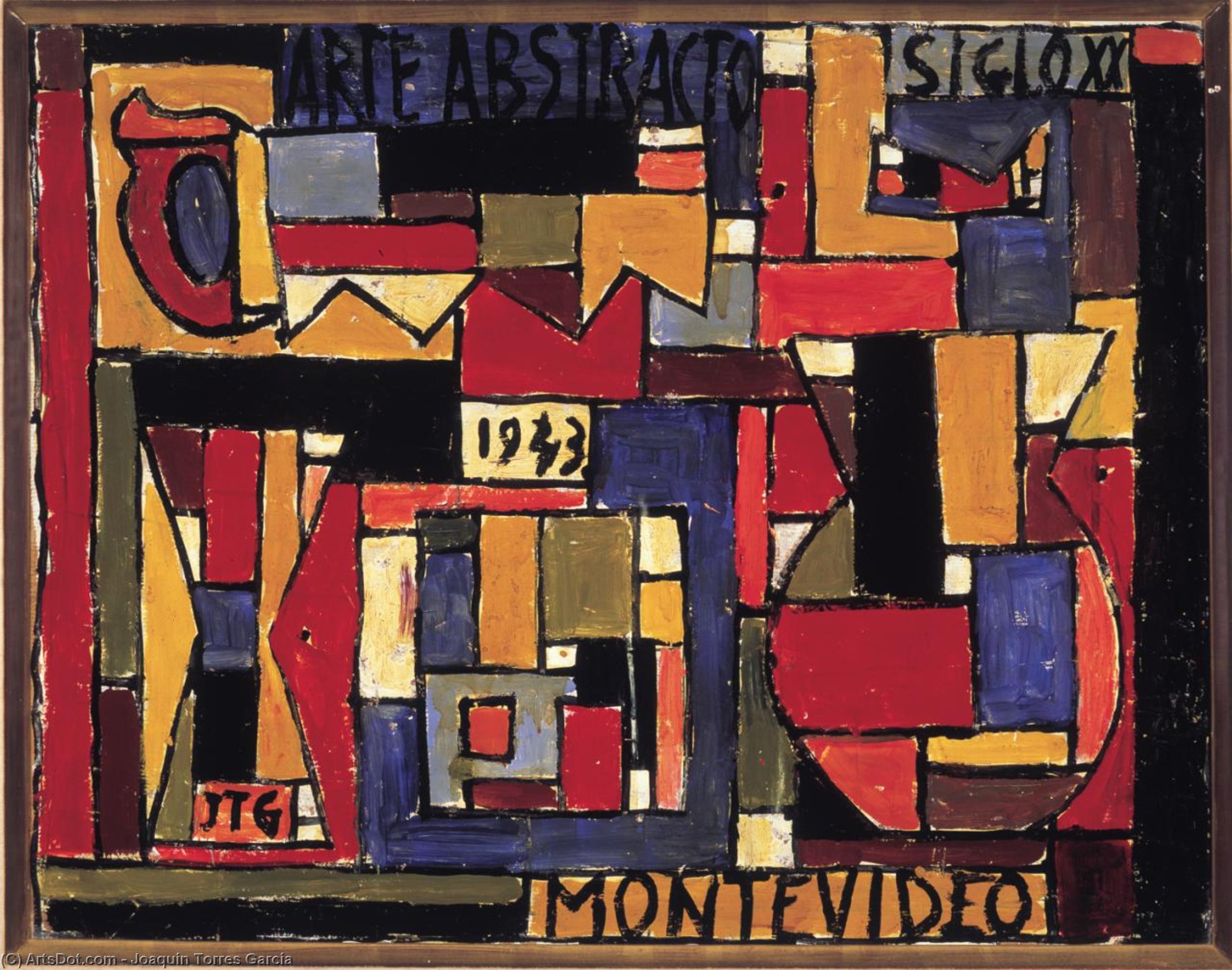 Abstract Art In Five Tones And Complementaries - (1943) — Хоакин Торрес Гарсиа