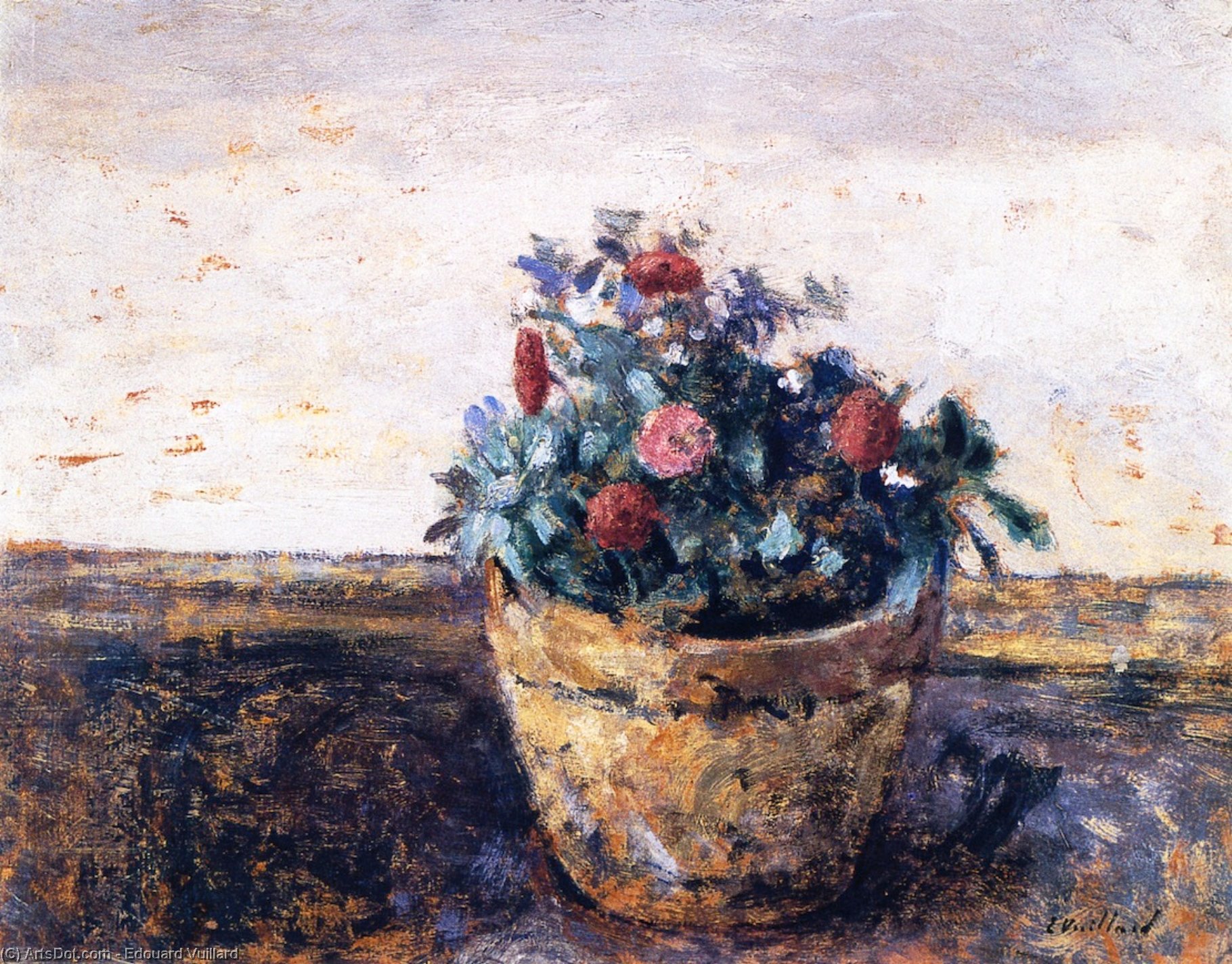 Pot Of Flowers — Jean-édouard Vuillard
