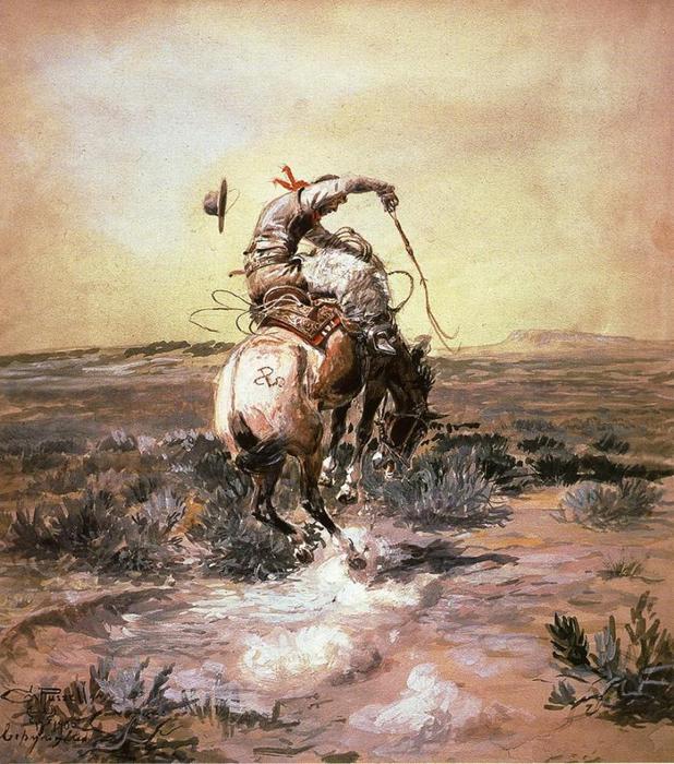 A Slick Rider — Charles Marion Russell
