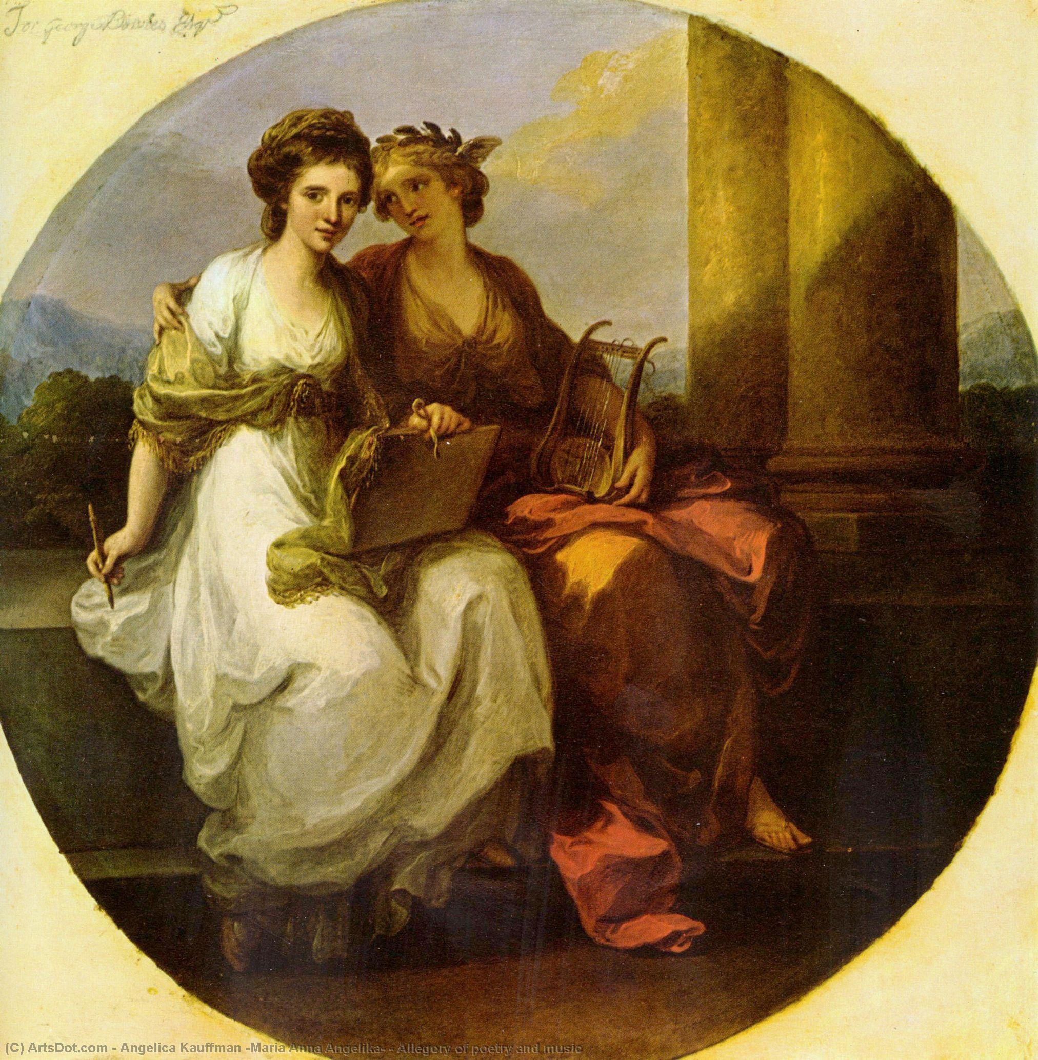 Allegory Of Poetry And Music — Anđelika Kaufman