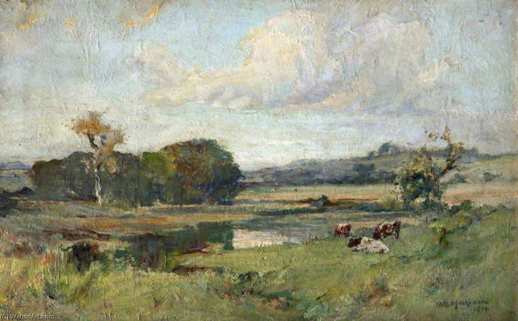 Backwater, River Lagan Near Edenderry, Belfast — William Gibbes Mackenzie