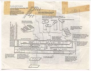 Drawing For Fluxlabyrinth — George Maciunas