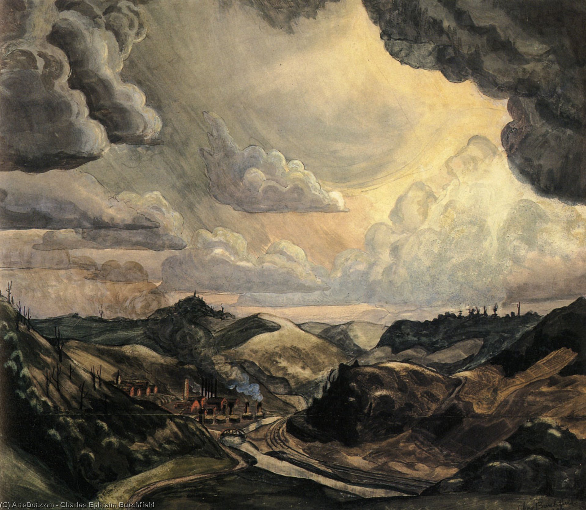 Storm Over Irondale — Čarls Burčfild