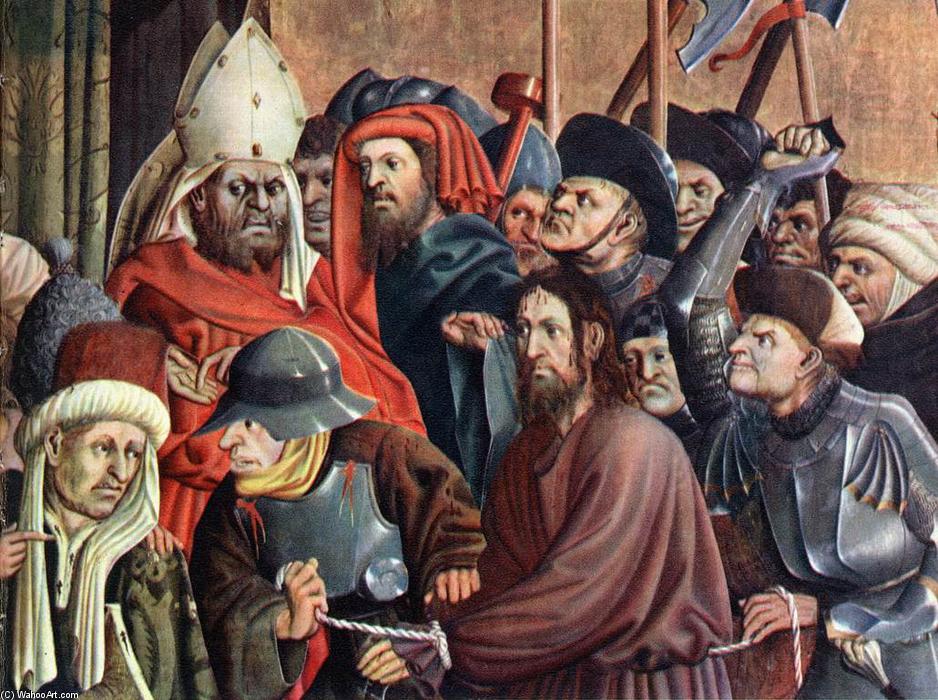Christus Before Pilate (detail) — Hans Multscher