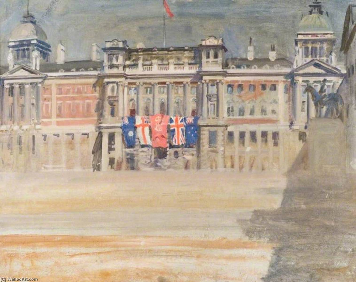 A View Of Whitehall — Sir Alfred James Munnings