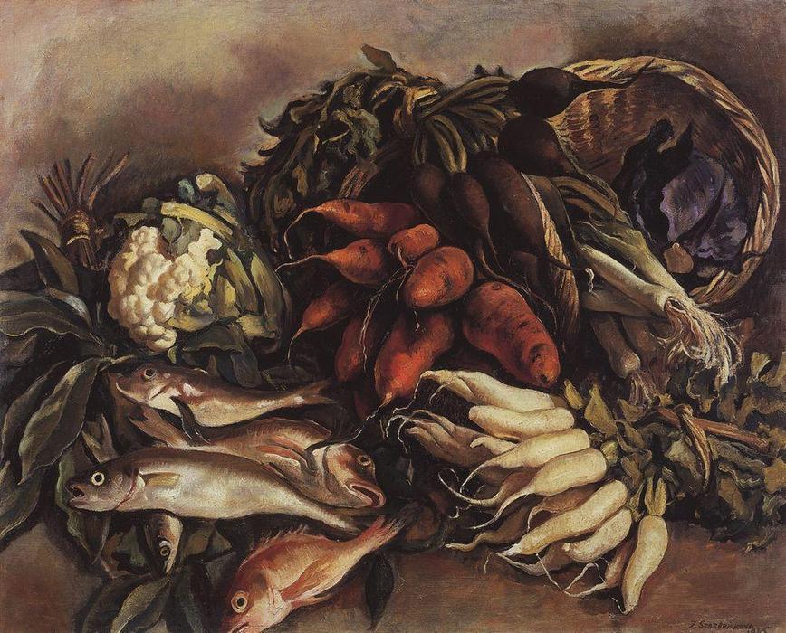 The Fish On The Green — Zinaida Serebriakova