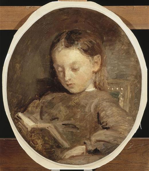 Portrait De Marie, Fille De L'artiste — Adolphe Félix Cals