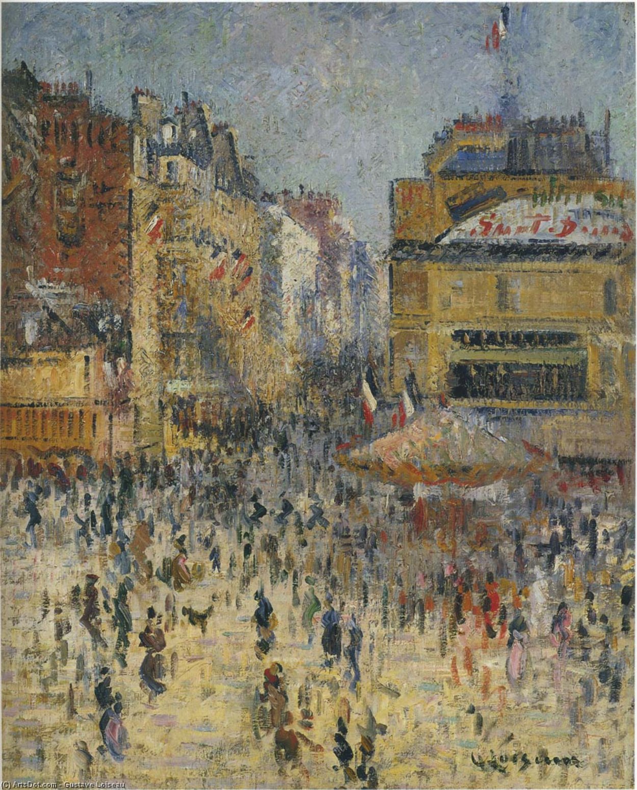 Clignacourt Street In Paris — ゴスタヴ・ロワゾー