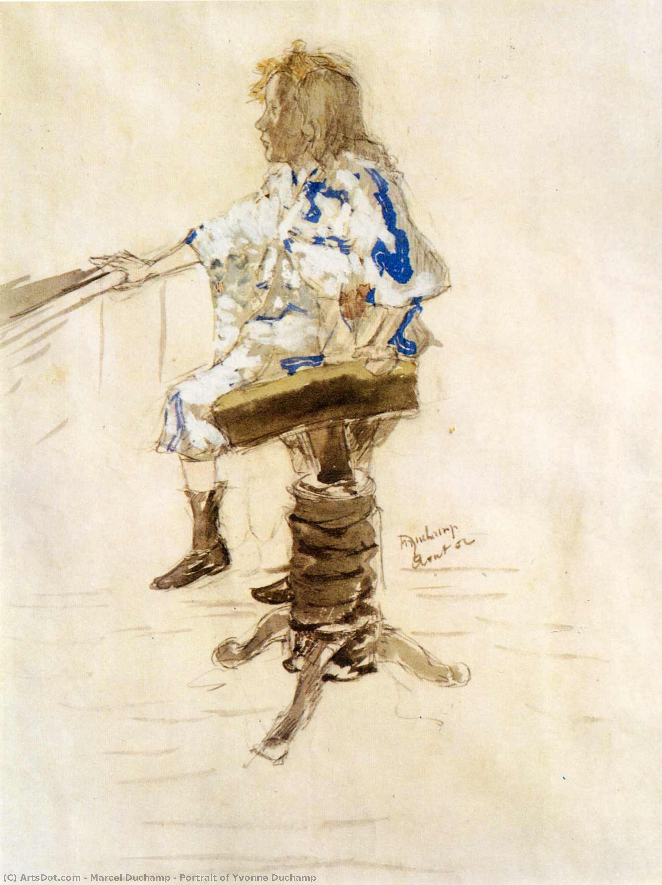 Portrait Of Yvonne Duchamp — Marcel Duchamp