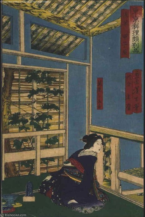 The Kinoeneya In Asakusa — Tsukioka Yoshitoshi