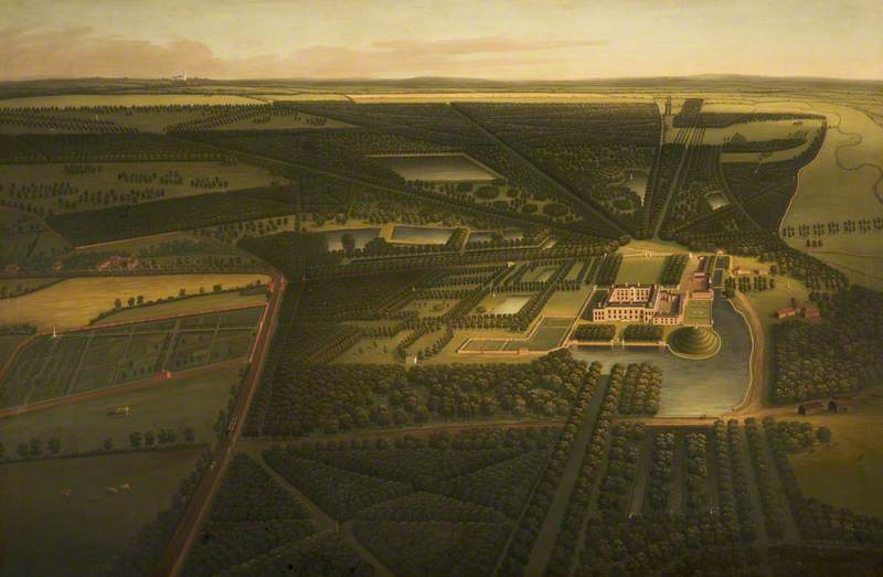 A Bird's Eye View Of Dunham Massey From The North — John Harris